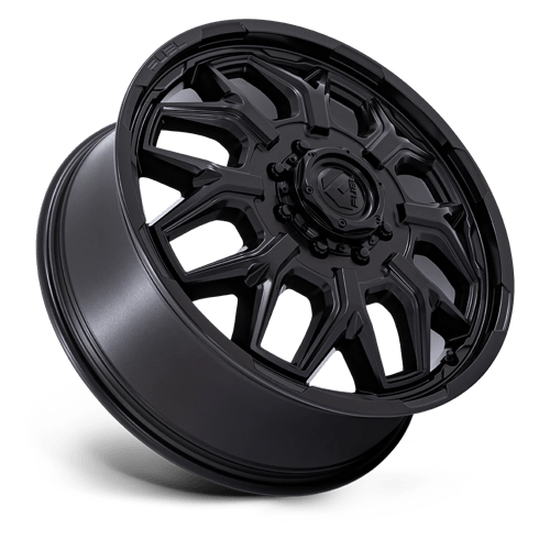 Fuel 1PC FLUX DRW 20X8.25 8X210 +104 BLK-OUT (DF)