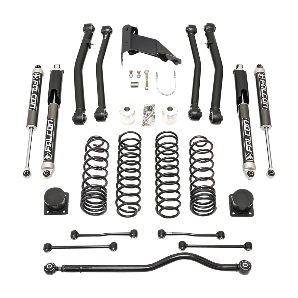 2020-2023 Jeep JT Gladiator Terrain Flex Max 4-Arm Kit With Falcon 2.1 Shocks