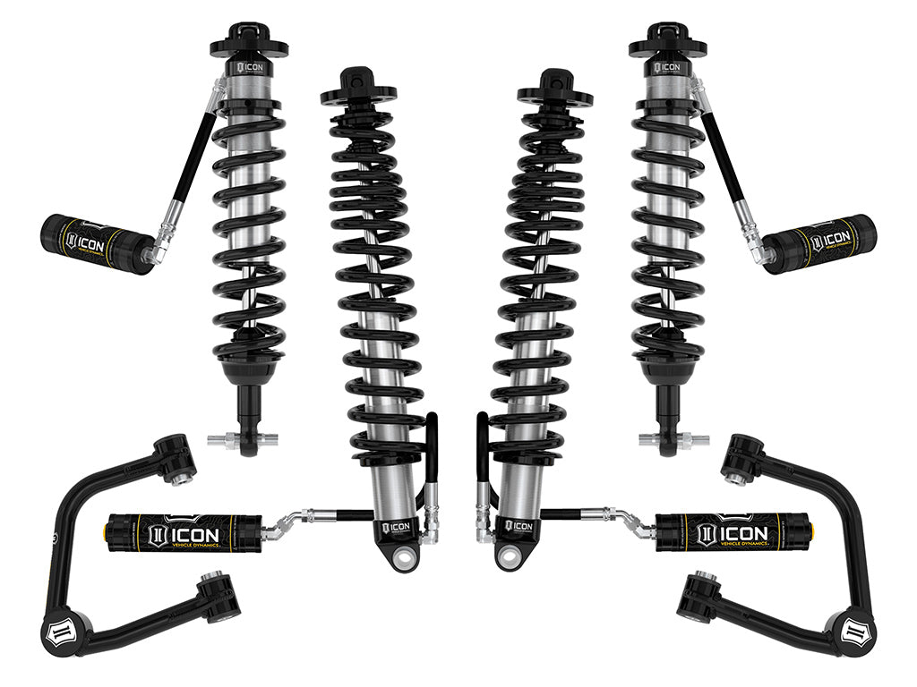 ICON 2021-2023 Ford Bronco, Non-Sasquatch, 3-4" Lift, Stage 4 Suspension System, Tubular, Heavy Rate Rear Spring