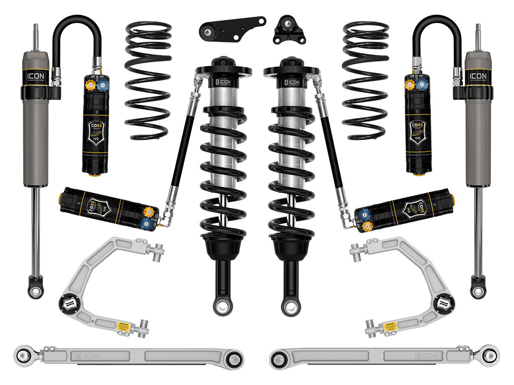 ICON 2024-2025 Toyota Tacoma 1.25-3" Lift, Stage 9 Suspension System, Billet, Overland Rear Springs