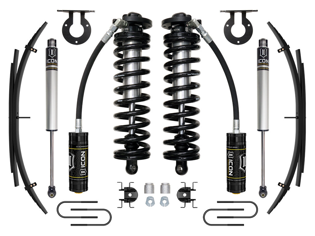 ICON 05-16 Ford F250/F350, 2.5-3" Lift, Stage 1 Coilover System w/ Leaf Springs