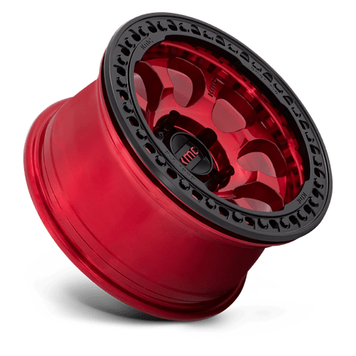 KMC RIOT BL 17X9 6X5.5 RD-BLK-RG -38