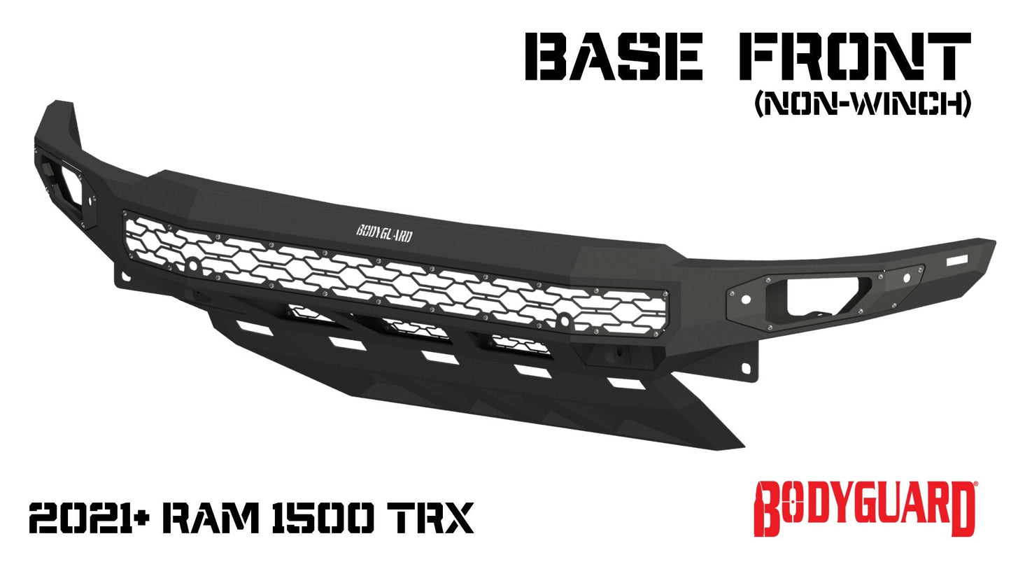 Bodyguard Bumpers Freedom Series Base (Non-Winch) - Textured Black Front Bumper - NAR21LYTNN