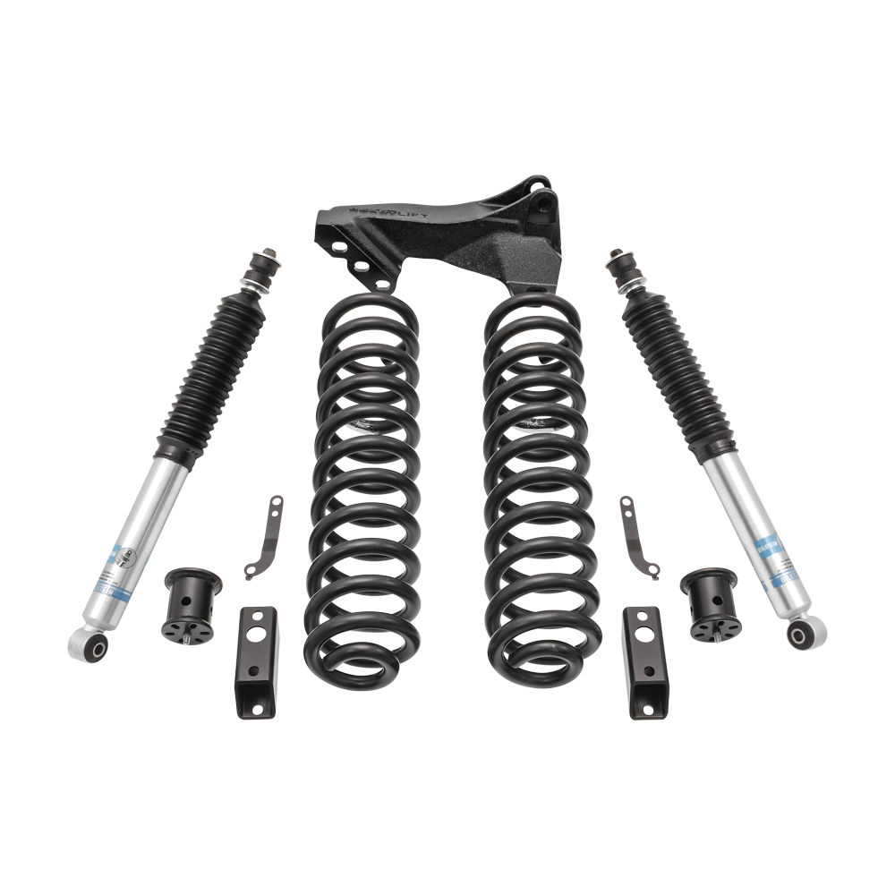2.5" Coil Spring Front Lift Kit W/Bilstein Shocks - Ford Super Duty Diesel 4WD 2011-2016