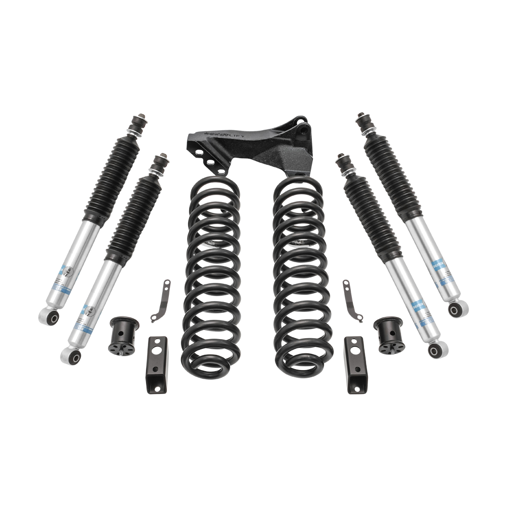 2.5" Coil Spring Front Lift Kit W/Bilstein Shocks Front/Rear - Ford Super Duty Diesel 4WD 2017-2019