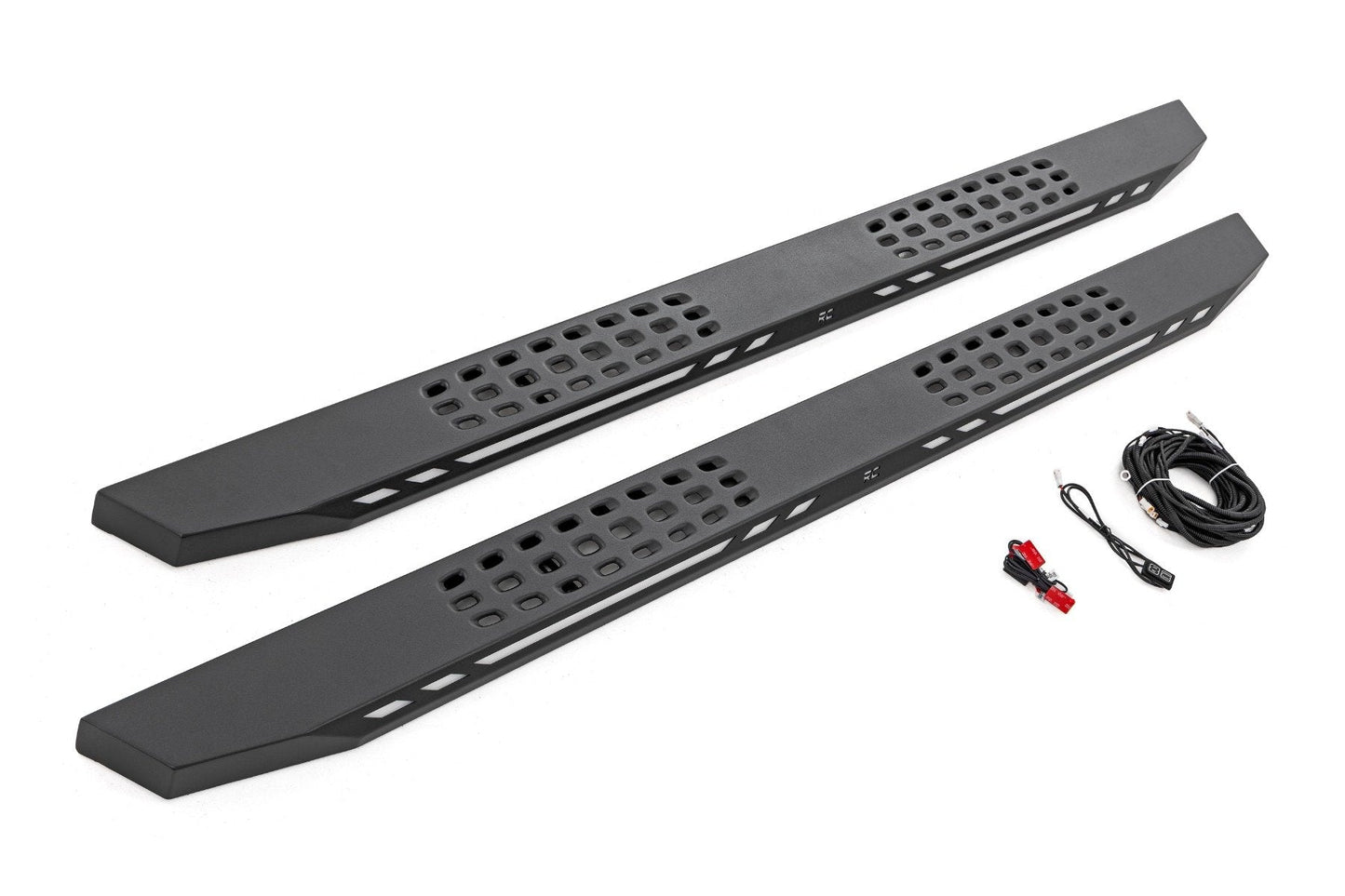 Rough Country 57008 AC2 Running Boards | Amber/White | CrewMax | Toyota Tundra 2WD/4WD (22-25)