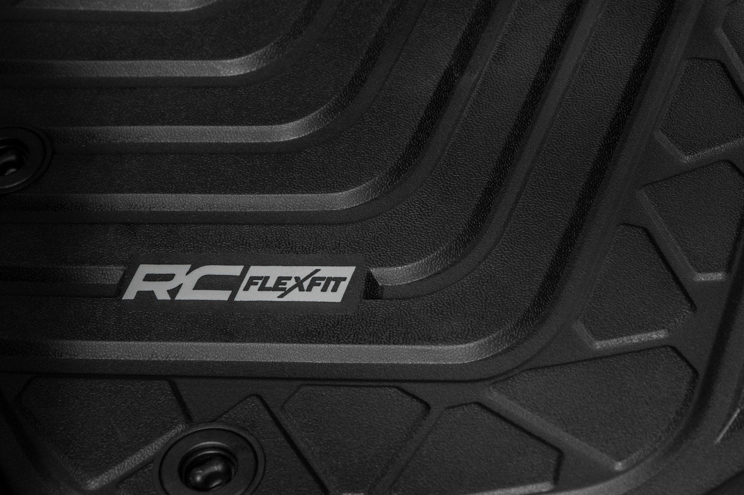 Rough Country FF-7121 Flex-Fit Floor Mats | Front | Toyota Tacoma 2WD/4WD (2016-2023)