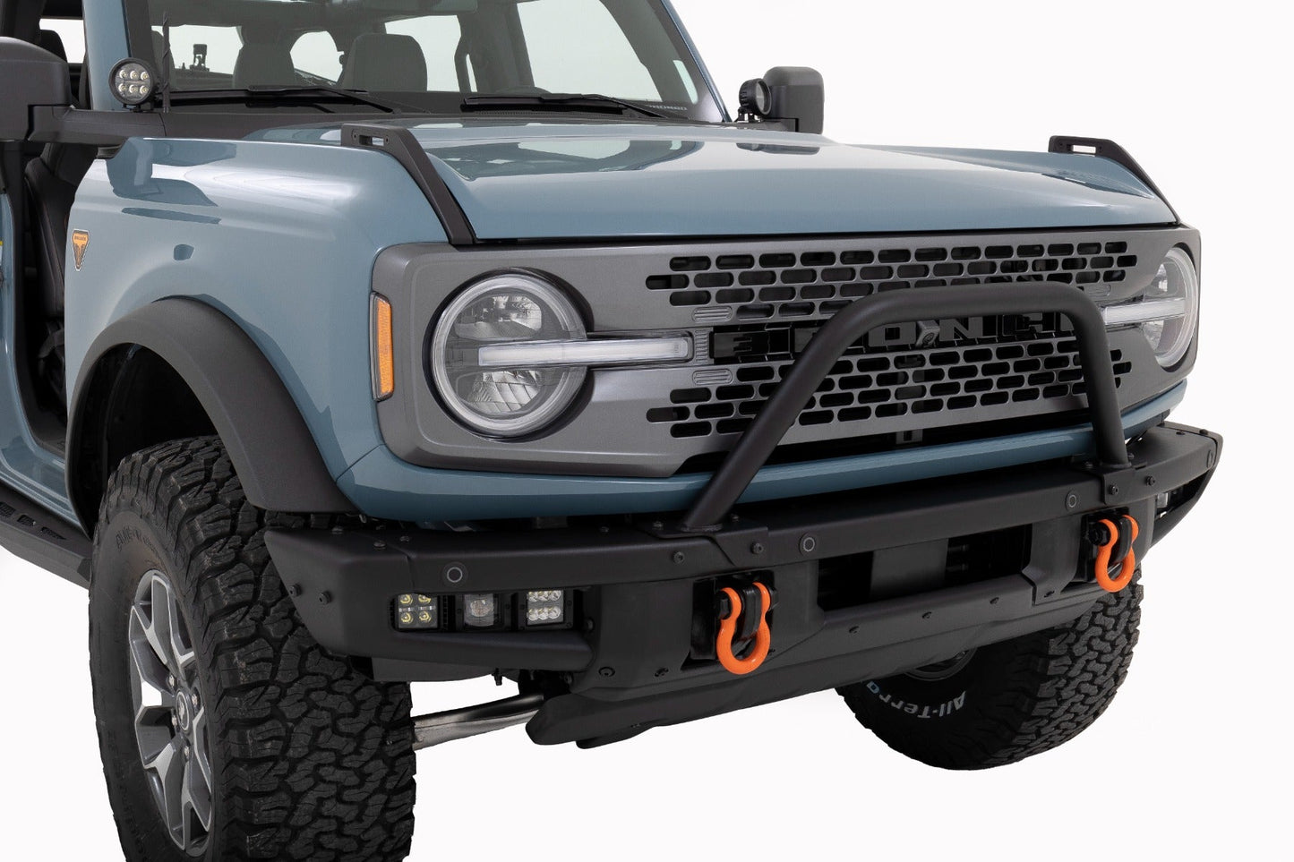 Rough Country 51114 Safari Bar | 3" OSRAM (Pair) | Wide | OE Modular Steel | Ford Bronco (21-25)