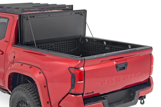 Rough Country 49415551 Hard Tri-Fold Flip Up Bed Cover | 5' Bed | Toyota Tacoma 2WD/4WD (2024-2026)