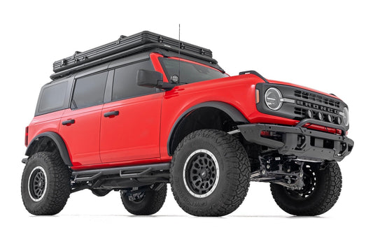 Rough Country RCF21584F Nerf Steps | Wheel to Wheel | 4 Door | Ford Bronco 4WD (2021-2025)