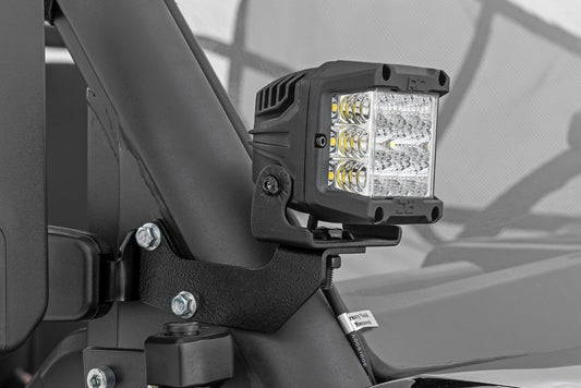 Rough Country 96103 LED Light Kit | Cage Mount | 2" Black Pair | CFMOTO UFORCE 1000