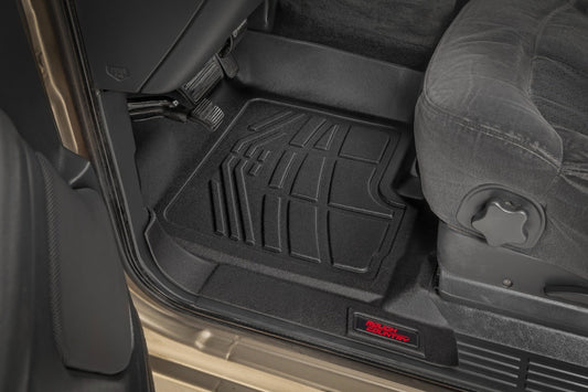 Rough Country SM2991A Sure-Fit Floor Mats | Front | Chevy/GMC 1500 (99-06 & Classic)