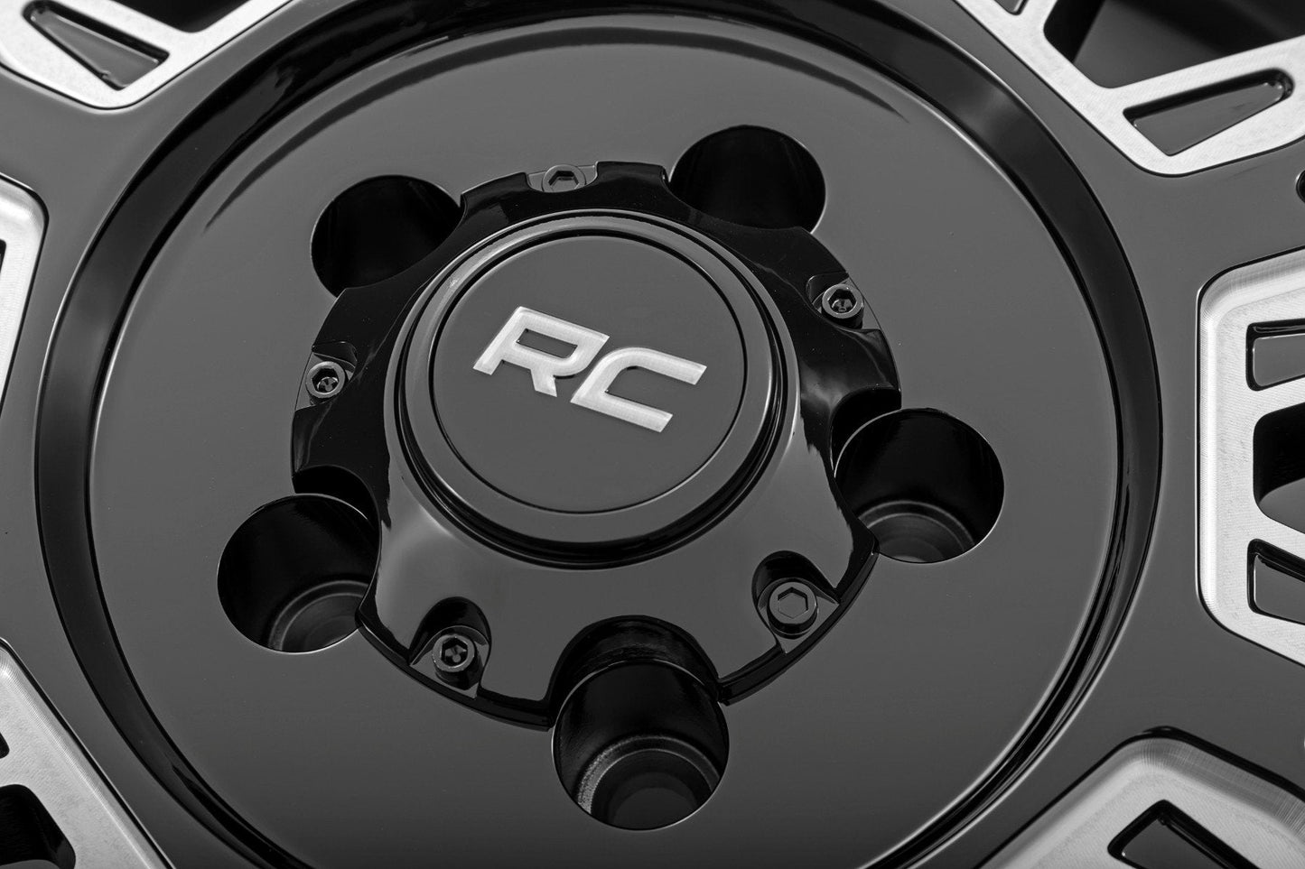 Rough Country 86201011 Rough Country 86 Series Wheel | One-Piece | Gloss Black | 20x10 | 8x170 | -19mm