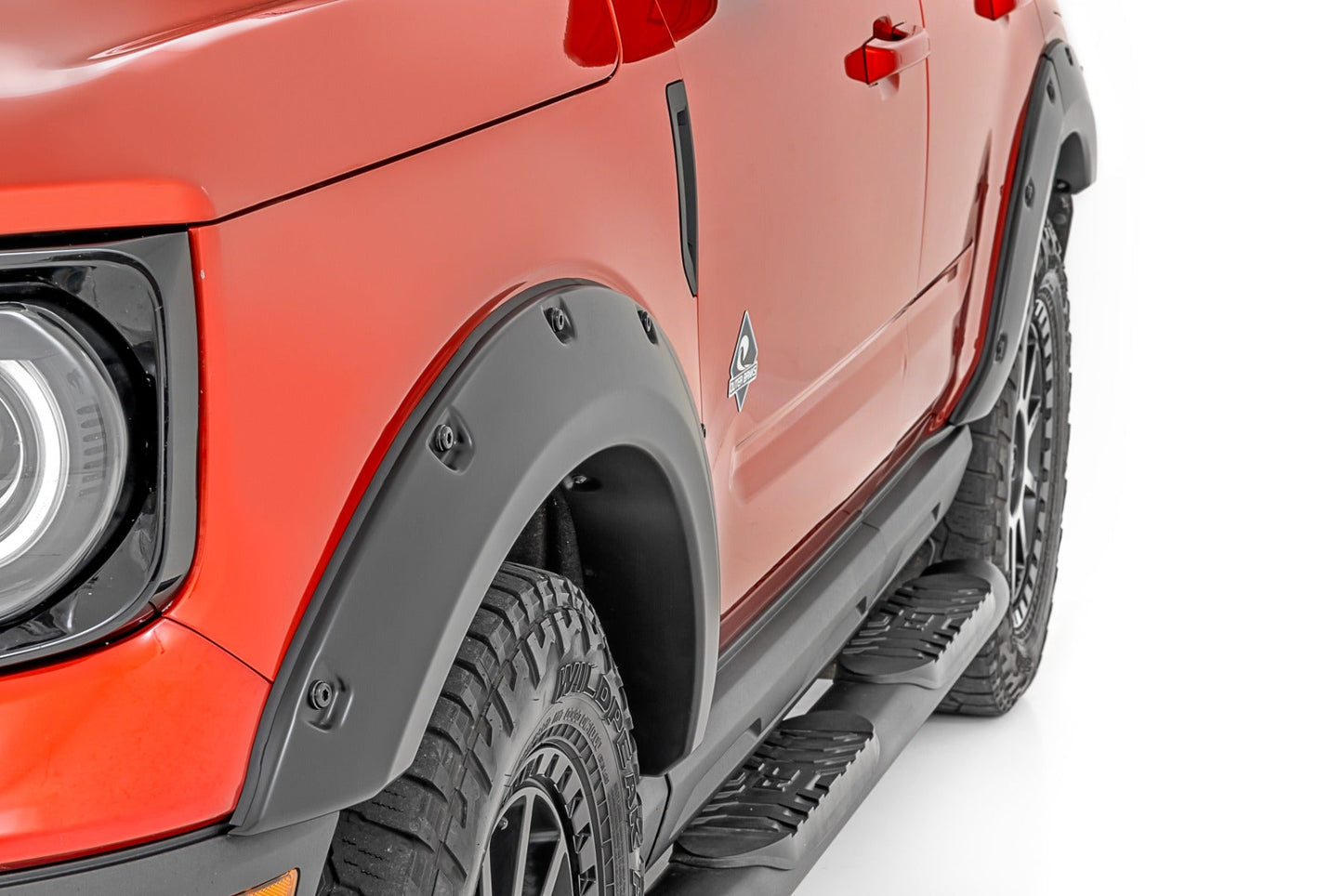 Rough Country F-F11612A-YZ Pocket Fender Flares | YZ Oxford White | Ford Bronco Sport 4WD (2021-2025)