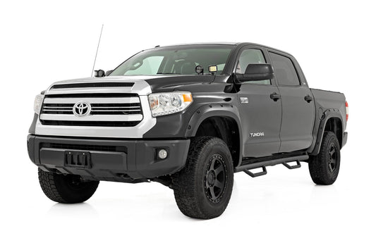 Rough Country RCT0786CCB Nerf Steps | Cab Length | CrewMax | 5'7" Bed | Toyota Tundra 2WD/4WD (07-21)