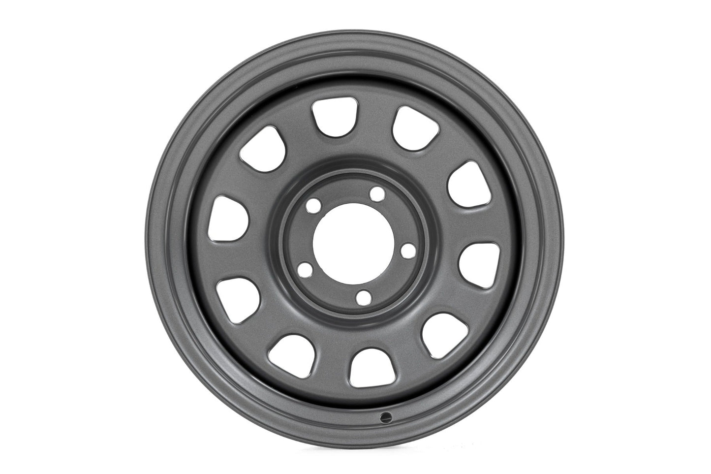 Rough Country RC158545G Steel Wheel | Gray | 15x8 | 5x4.5 | 3.30 Bore | -19