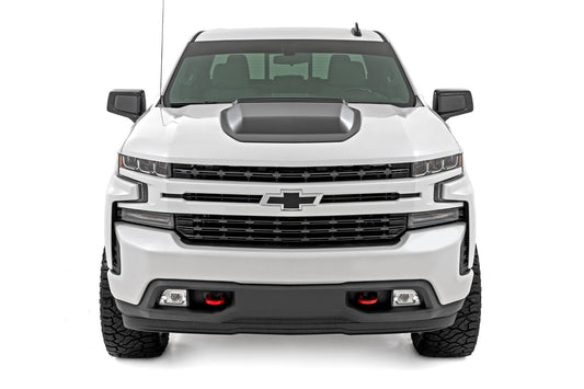 Rough Country HS10010-GCN Hood Scoop | GCN Victory Red | Chevy Silverado 1500 2WD/4WD (2019-2026 & Classic)
