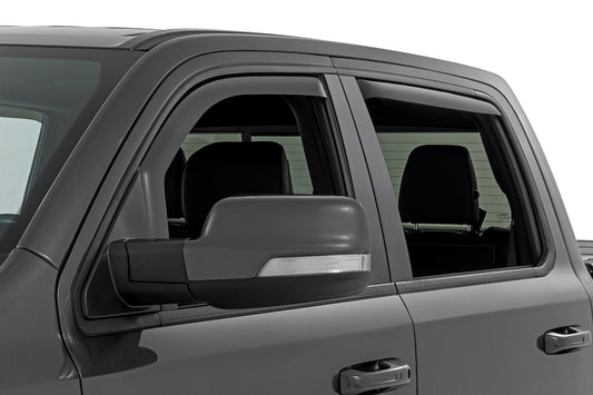 Rough Country 841924 Side Window Deflectors | In Channel Rain Guard | Ram 1500 (19-26)/1500 TRX (21-24)