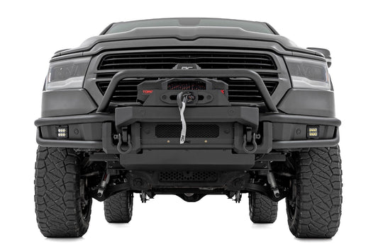 Rough Country 51214W Front Bumper | Tubular | Winch Mount | Ram 1500 2WD/4WD (2019-2024)