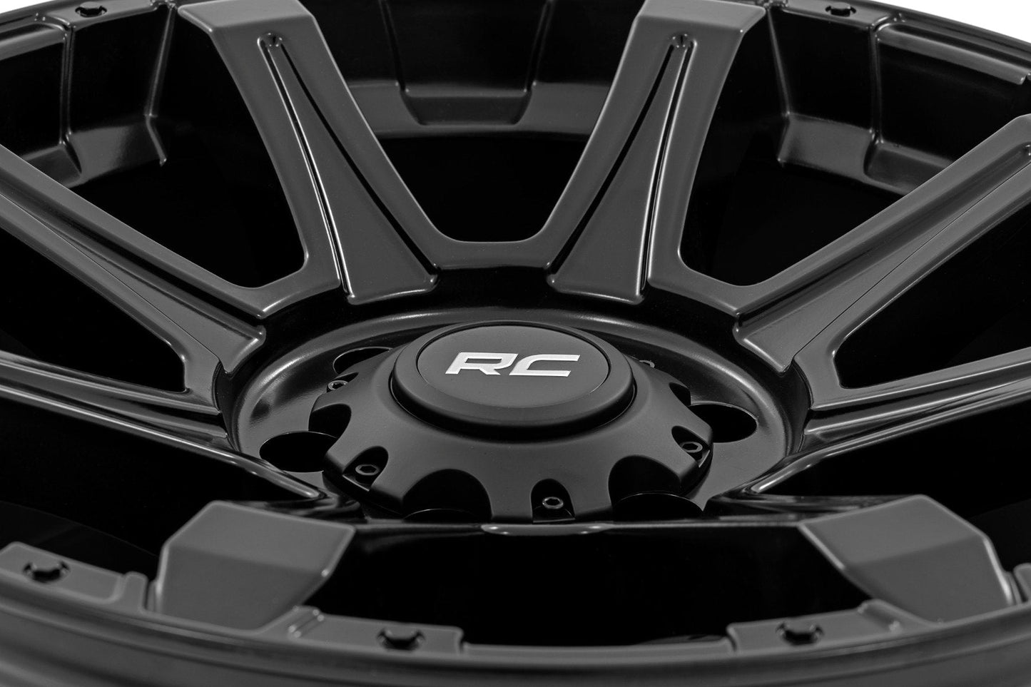 Rough Country 81201817A Rough Country 81 Series Wheel | One-Piece | Semi Gloss Black | 20x10 | 6x135 | -19mm