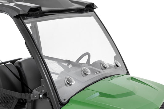 Rough Country 98222275 Vented Full Windshield | Scratch Resistant | John Deere Gator XUV 835E