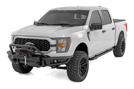 Rough Country 51216W Front Bumper | Tubular |Winch Mount | Ford F-150 2WD/4WD (2021-2023)