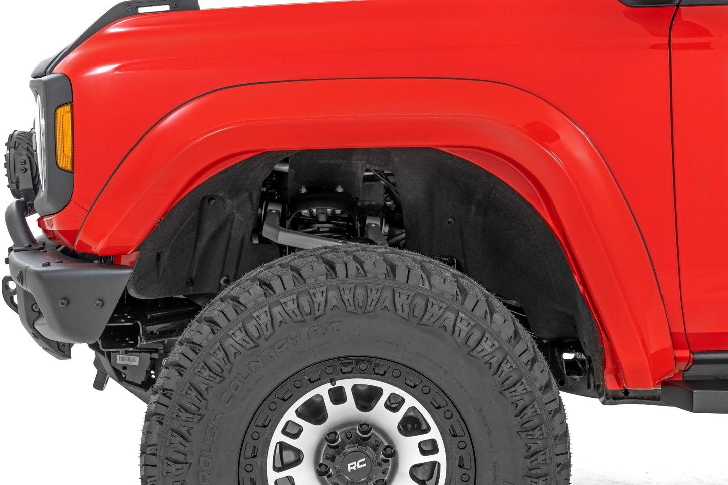 Rough Country O-F12124-PQ Fender Flares | PQ Race Red | Ford Bronco 4WD (2021-2025)