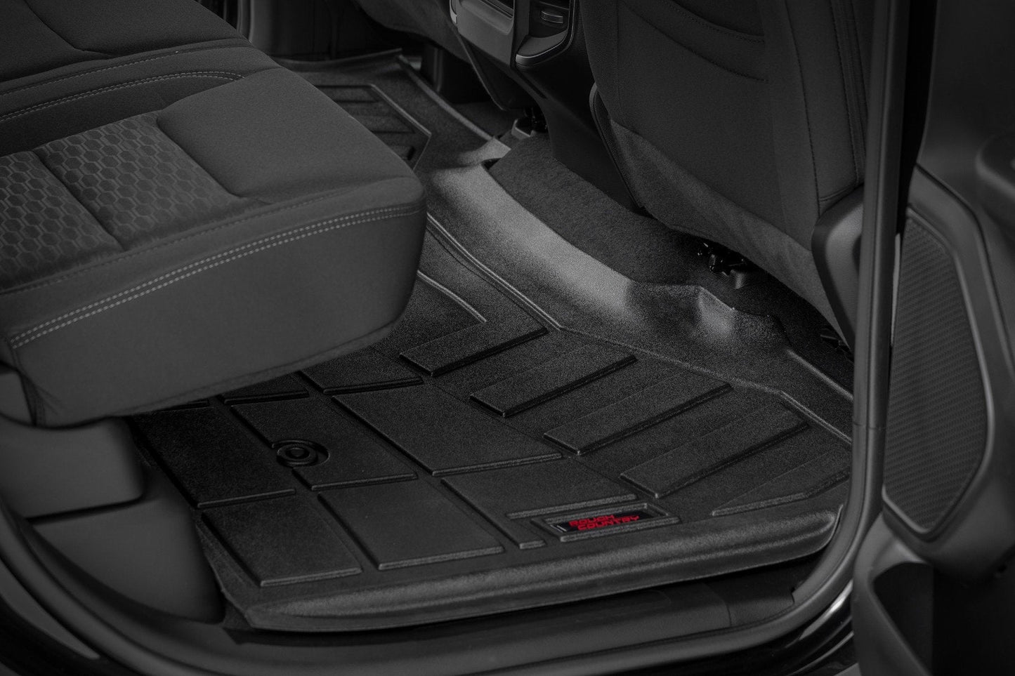 Rough Country SM31630 Sure-Fit Floor Mats | Front & Rear | Crew | Ram 1500 2WD/4WD (2025-2026)