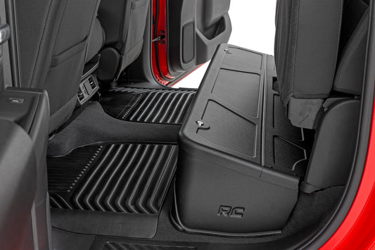 Rough Country RC09071 Under Seat Storage with Locking Lid | Crew Cab | Chevy/GMC 1500/2500HD/3500HD (19-26 & Classic)