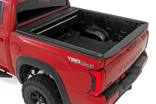 Rough Country 51514551 Powered Retractable Bed Cover | 5'7" Bed | Toyota Tundra 2WD/4WD (2022-2025)