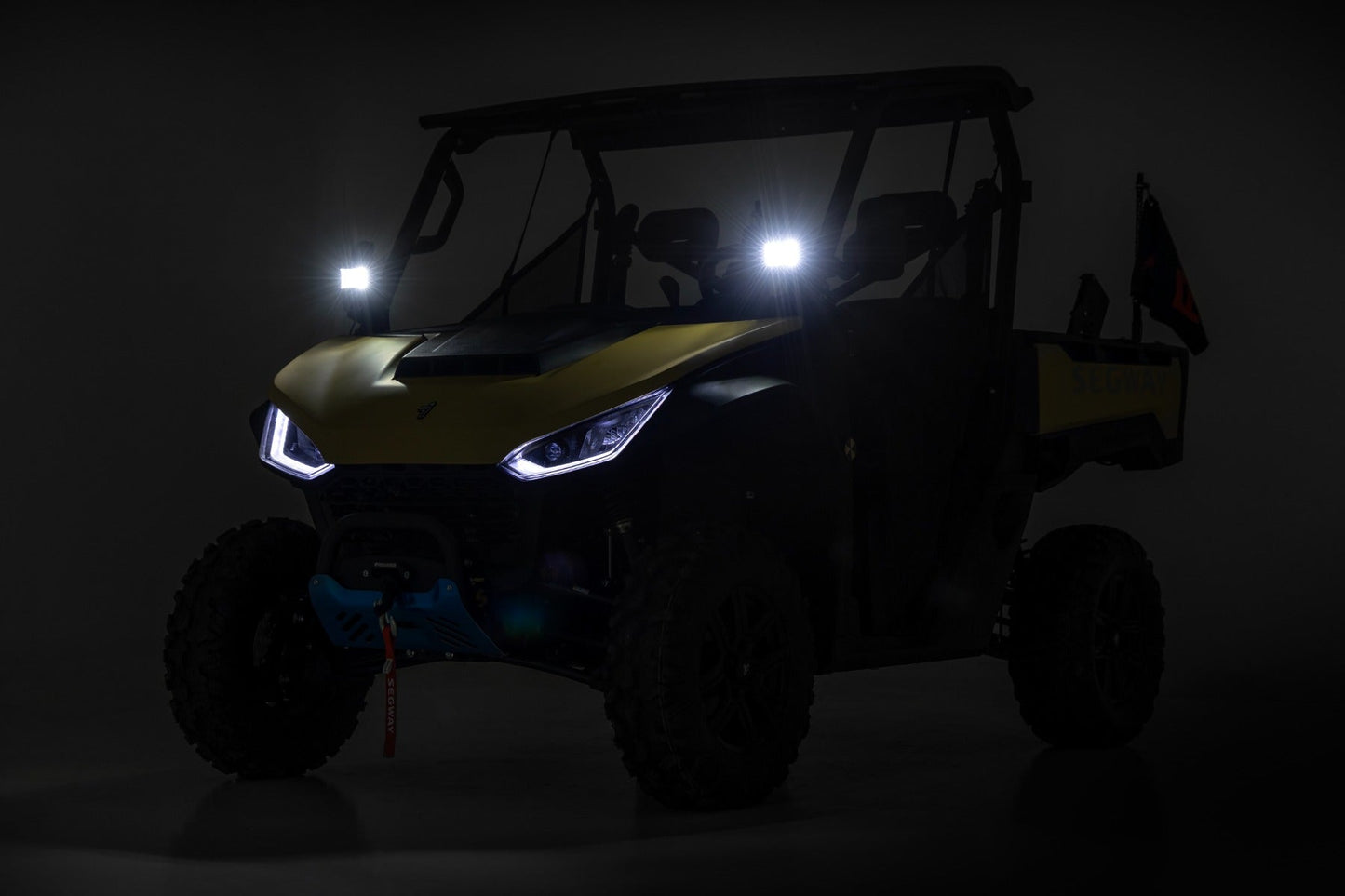 Rough Country 93218 LED Light Kit | Front Mount | 2" Black Pair | White DRL | Segway 570 F
