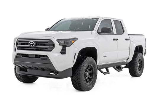 Rough Country 73004 SRX2 Adjustable Aluminum Steps | Double Cab | Toyota Tacoma 2WD/4WD (24-25)
