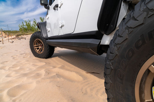 AMP Research 77122-01A PowerStep XL 1.5" Additional Drop - 07-18 Jeep Wrangler JKU, 4-Door