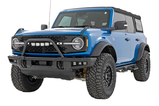 Rough Country 51115 Safari Bar | 3" OSRAM (Quad) | Wide | OE Modular Steel | Ford Bronco (21-25)