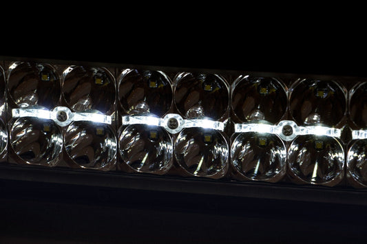 Rough Country 70920D 20 Inch Chrome Series LED Light Bar | Dual Row | Cool White DRL