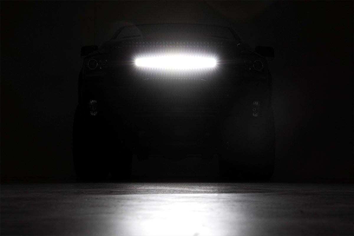Rough Country 72930BL 30 Inch Black Series LED Light Bar | Curved | Dual Row