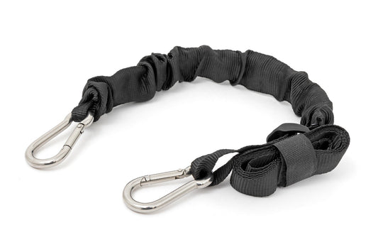 Rough Country 117701A Elastic Straps | Carabiner Ends | 1" X 6' | Pair