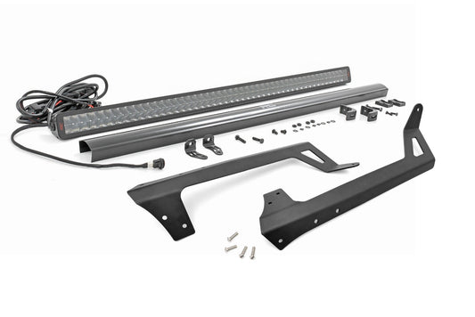 Rough Country 80504 LED Light Kit | Windshield | 50" Spectrum Dual Row | Jeep Wrangler JK/Wrangler Unlimited (07-18)