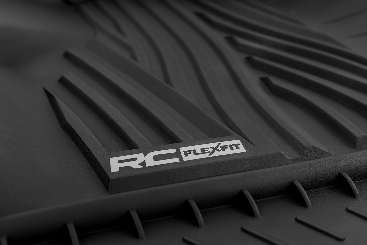 Rough Country FF-5151 Flex-Fit Floor Mats | Front | Ford F-150 (15-25)/F-150 Lightning (22-25)/Raptor (17-25)