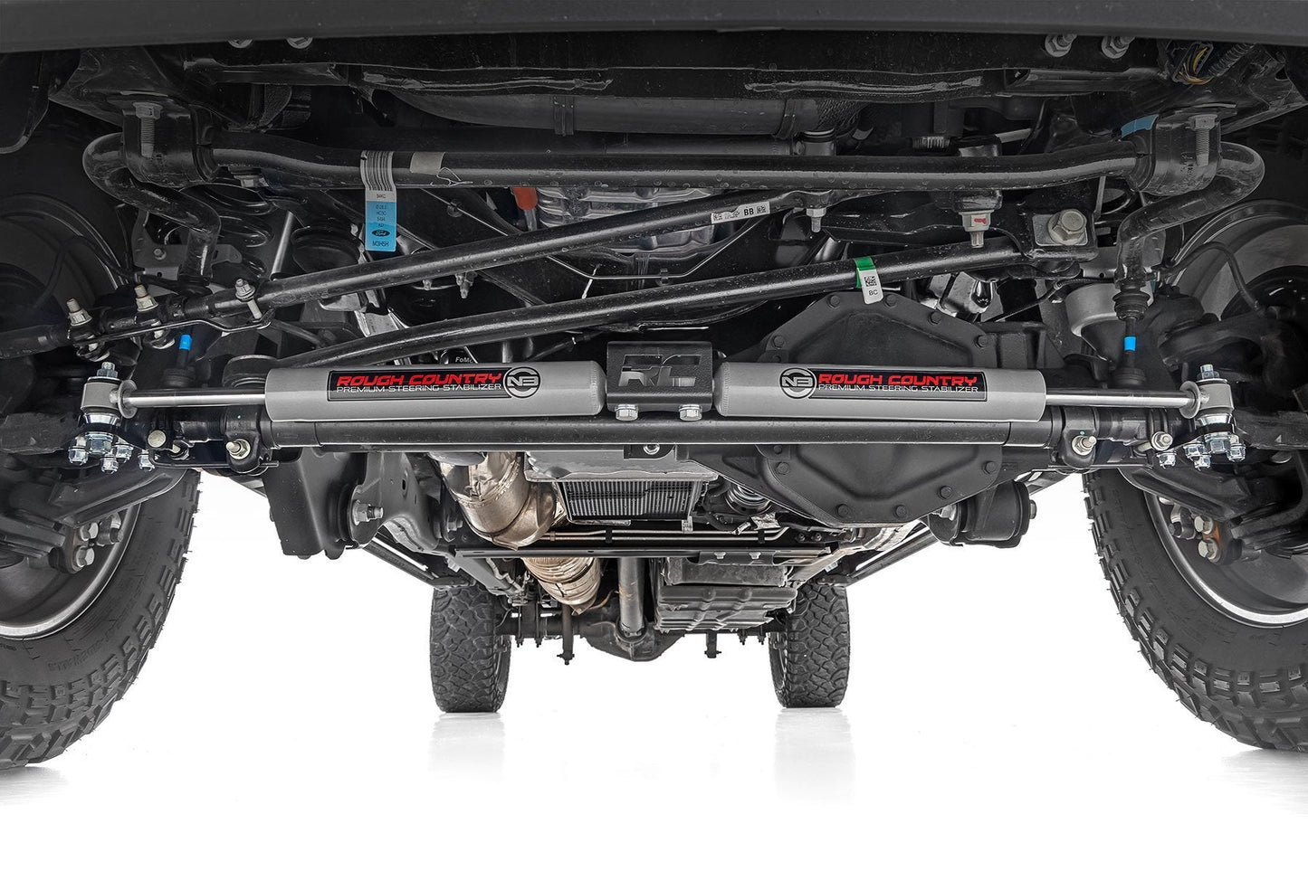 Rough Country 8749130 N3 Steering Stabilizer | Dual | 2-8 Inch Lift | Ford F-250/F-350 Super Duty (05-24)