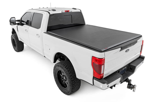 Rough Country 42517650 Soft Roll Up Bed Cover | 6'10" Bed | Ford F-250/F-350 Super Duty (17-26)