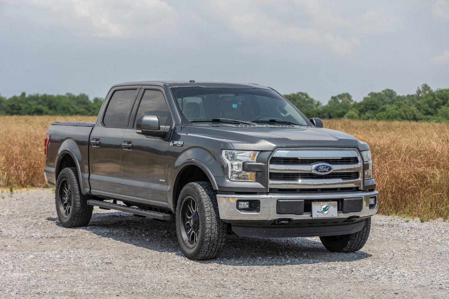 Rough Country 41010A BA2 Running Board | Side Step Bars | Ford F-150/F-250/F-350 2WD/4WD (15-26)