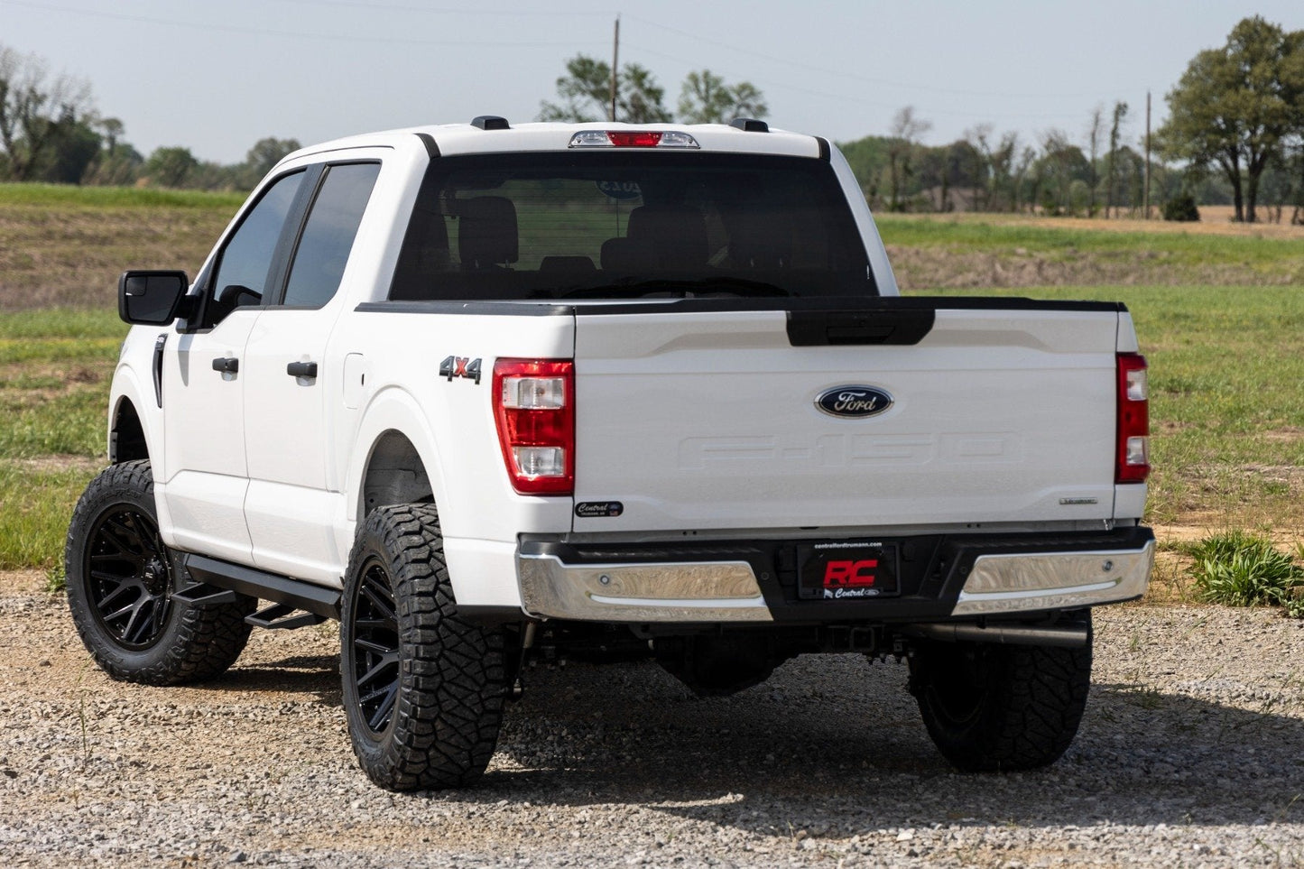 Rough Country 51141 SRL2 Adj Aluminum Step | Crew Cab | Ford F-150/Lightning/F-250/F-350/Raptor (15-26)