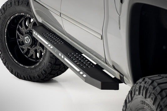 Rough Country 57003 AC2 Running Boards | Amber/White | Crew Cab | Chevy/GMC 1500 (2007-2018)