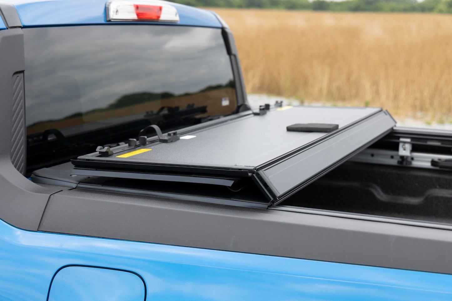 Rough Country 49254500 Hard Tri-Fold Flip Up Bed Cover | 4'6" Bed | Ford Maverick 2WD/4WD (22-26)