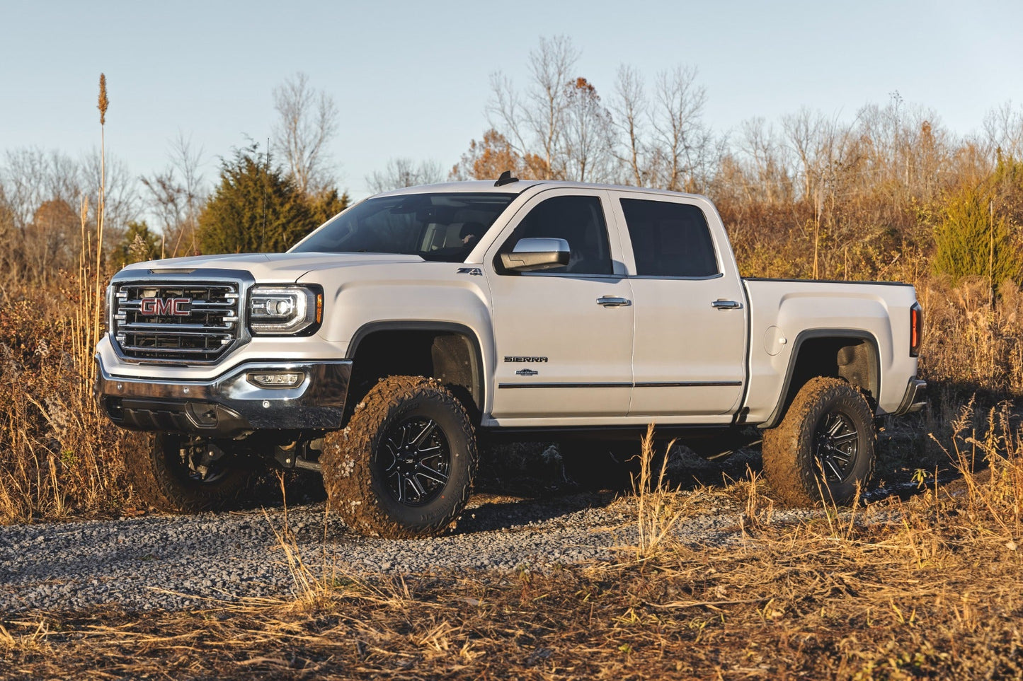Rough Country 11657 7 Inch Stamped Steel LCA Lift Kit | Forged UCA | Bracket | Vertex/V2 Shks | Chevy/GMC 1500 (16-18)
