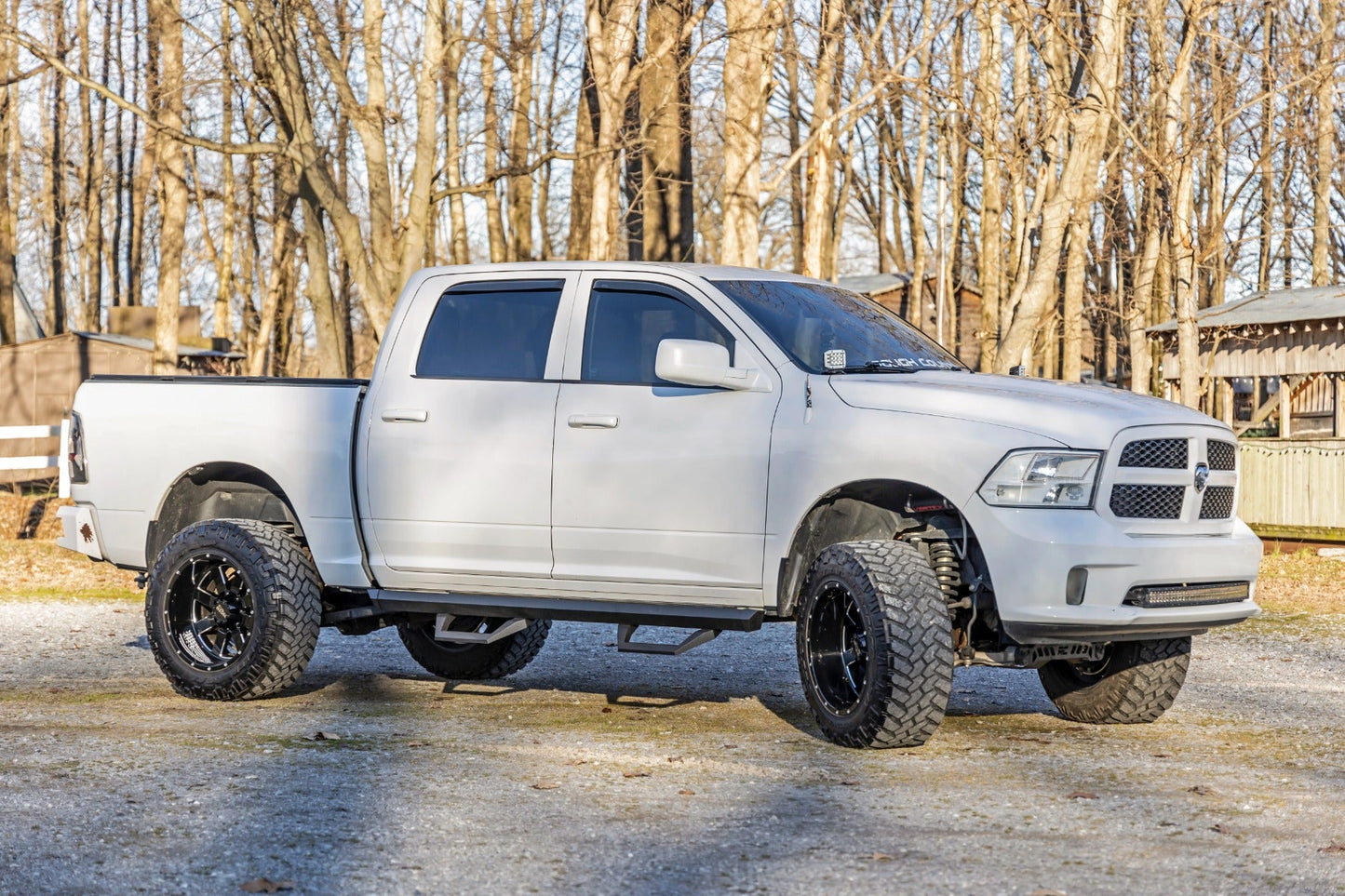 Rough Country 31011A SRX2 Adj Aluminum Step | Crew Cab | Ram 1500/2500/3500 2WD/4WD (2010-2018 & Classic)