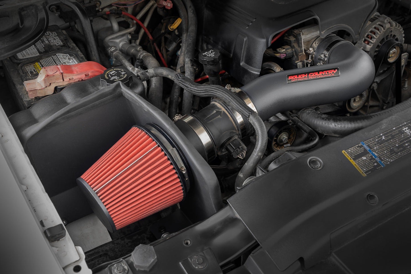 Rough Country 10475PF Cold Air Intake Kit | 4.8L |5.3L | 6.0L | Chevy Silverado 1500 2WD/4WD (07-08)