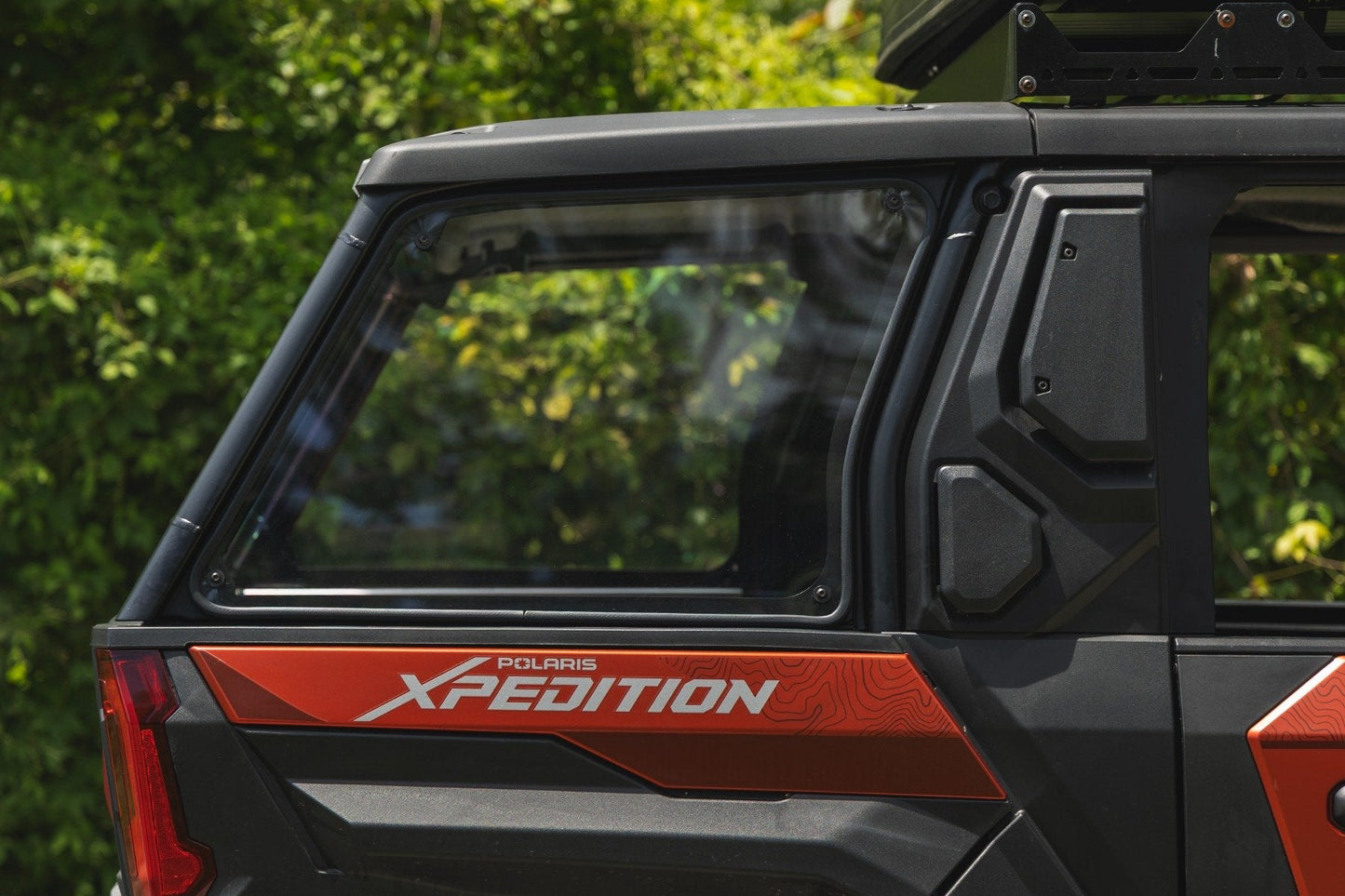 Rough Country 93196 Bed Side Rear Windows | Scratch Resistant | Polaris XPEDITION ADV 5