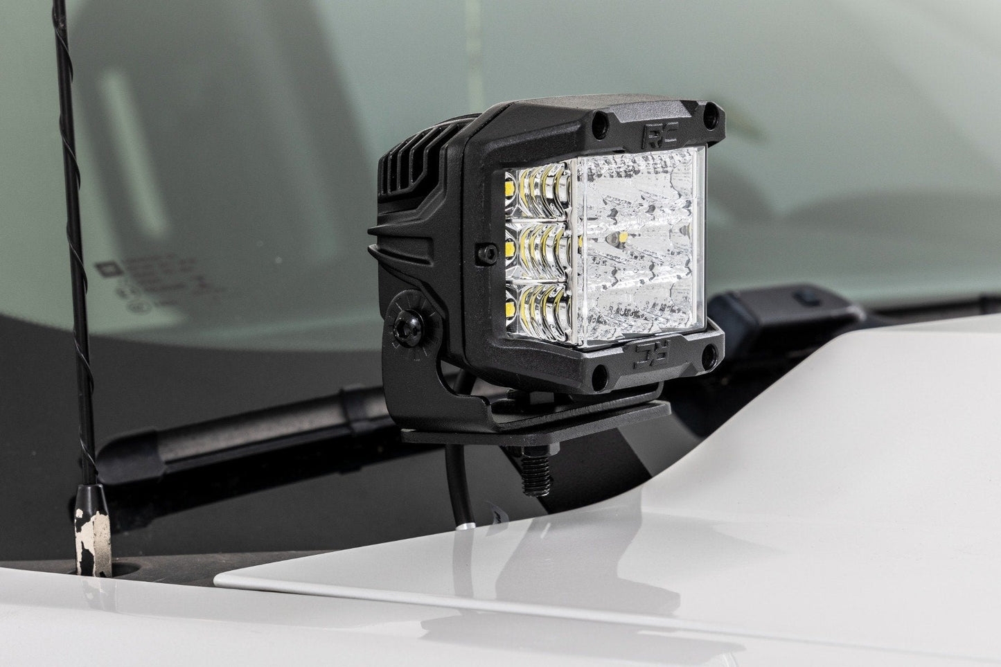 Rough Country 71052 LED Ditch Light Kit | 2in Black Pair | Spot | Chevy/GMC 1500 (14-18 & Classic)